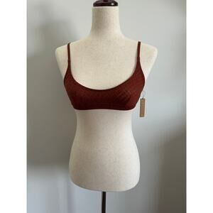 NWT SKIMS Logo Mesh Bralette Size XXS